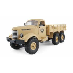 U.S. MilitÃ¤r Truck 6WD 1:16 RTR, desert gelb