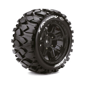 X-Rowdy MFT-Reifen soft auf Felge schwarz 24mm (2)