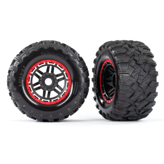Maxx MT Reifen auf 2.8 Felge schwarz/rot (2)