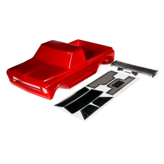 Karosserie Chevrolet C10 rot mit FlÃ¼gel & Aufkleber
