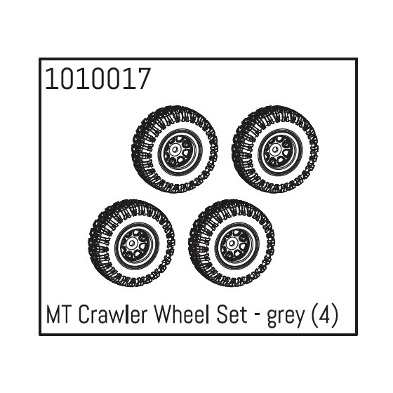 MT Crawler Wheel Set - grey (4)