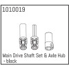 Main Drive Shaft Set & Axle Hub - black