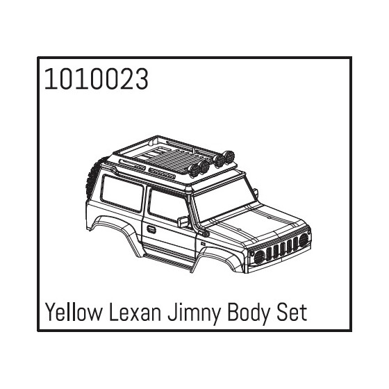 Yellow Lexan Jimny Body Set