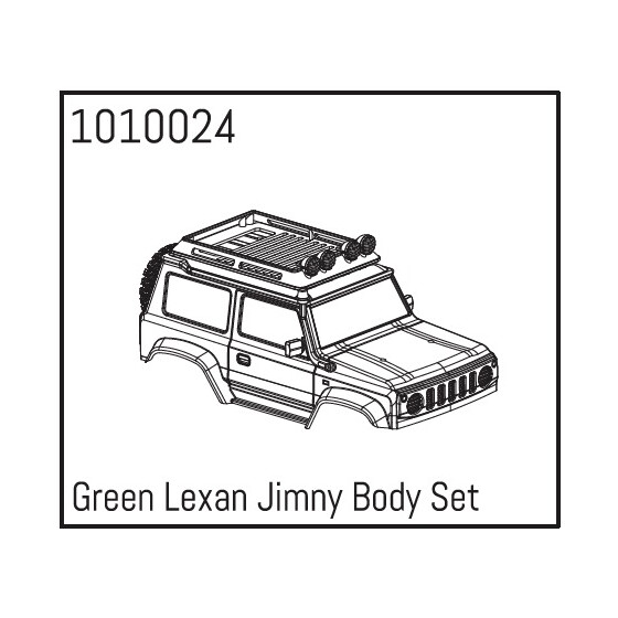 Green Lexan Jimny Body Set