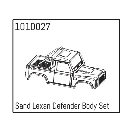 Sand Lexan Defender Body Set