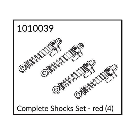Complete Shocks Set - red (4)