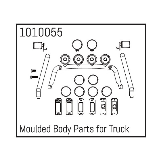 Moulded Body Parts for Power Wagon