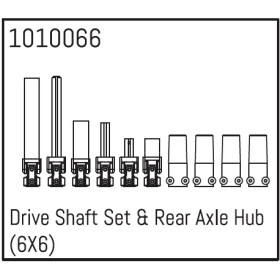 Drive Shaft Set & Rear Axle Hub (6X6)