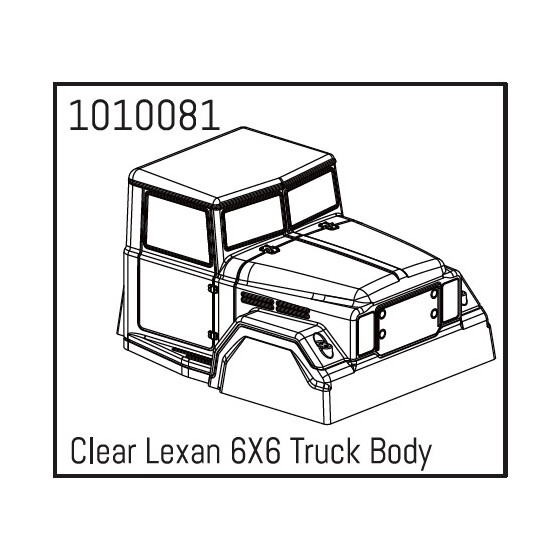 Clear Lexan 6X6 Truck Body