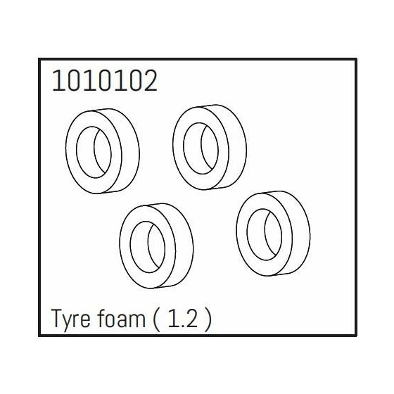 1.2" Tyre Foam - PRO Crawler 1:18 (4)