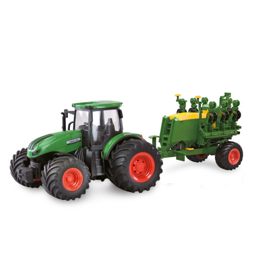 RC-Traktor mit SÃ¤maschine 1:24 RTR grÃ¼n