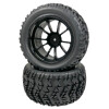 1:10 Truggy/Monster Truck RÃ¤derset schwarz (2)