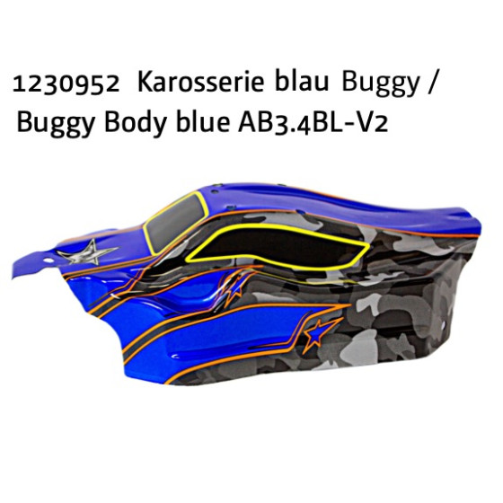 Buggy Karosserie blau AB3.4BL-V2