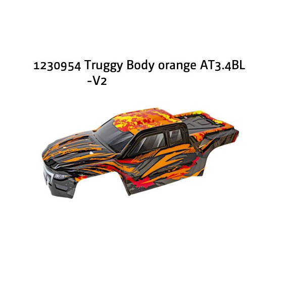 Truggy Karosserie orange AT3.4BL-V2
