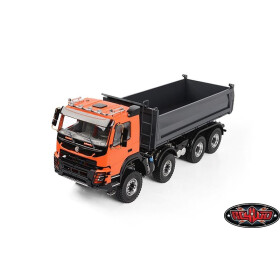 SLVR 1/14 8x8 Armageddon Hydraulic Dump Truck (FMX) (Orange/