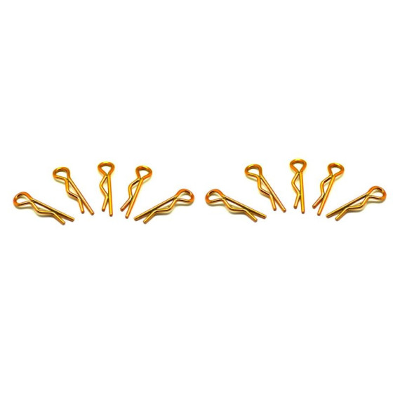 small body clip 1/10 - gold  (10)