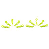 small body clip 1/10 - fluorescent yellow  (10)