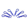 body clip 1/8 - metallic blue  (6)