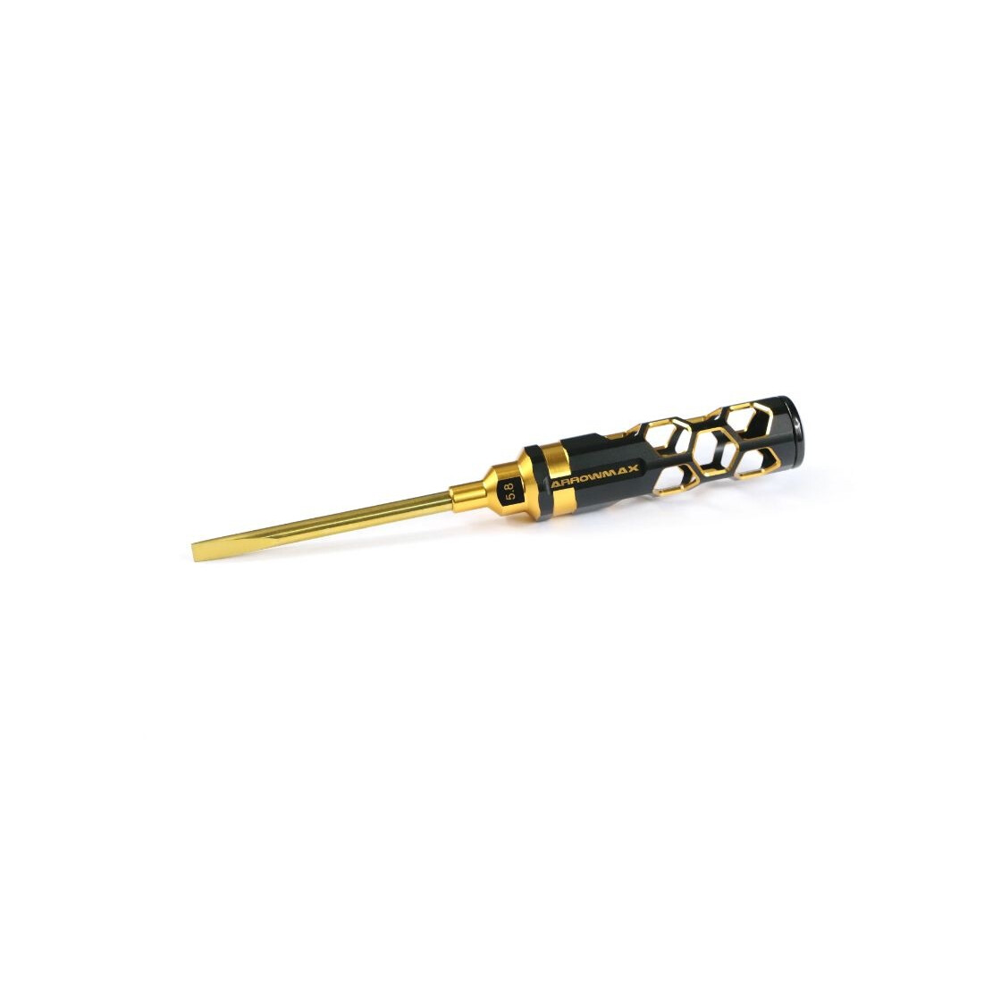 Flat Head Screwdriver 5.8 X 100mm Black Golden