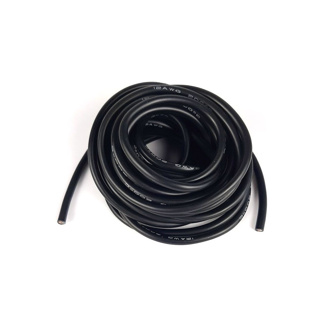 flexibles Silikonkabel 12AWG 5m schwarz