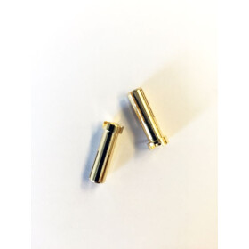Goldkontaktstecker 5mm, L18mm (2)