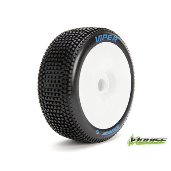 B-Viper Reifen soft auf Felge weiÃŸ 17mm (2)