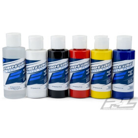 SLVR Pro-Line RC Body Paint Primary Color Set (6 Pack)
