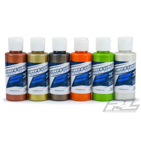 SLVR Pro-Line RC Body Paint Metallic/Pearl Color Set (6 Pack