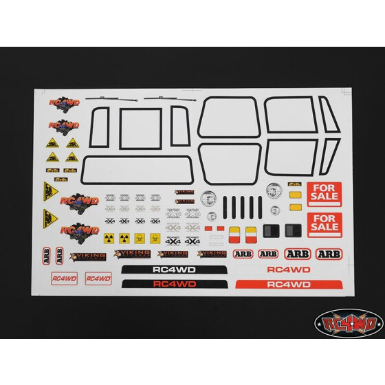 Generic Scale Body Decal Sheet (Ver 2)
