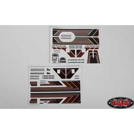 Complete Graphic Decal Set for Cruiser Body