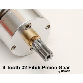 9 Tooth 32P Hardened Steel Long Pinion Gear