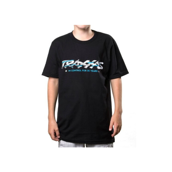 T-Shirt schwarz/Traxxas Logo sliced weiÃŸ L