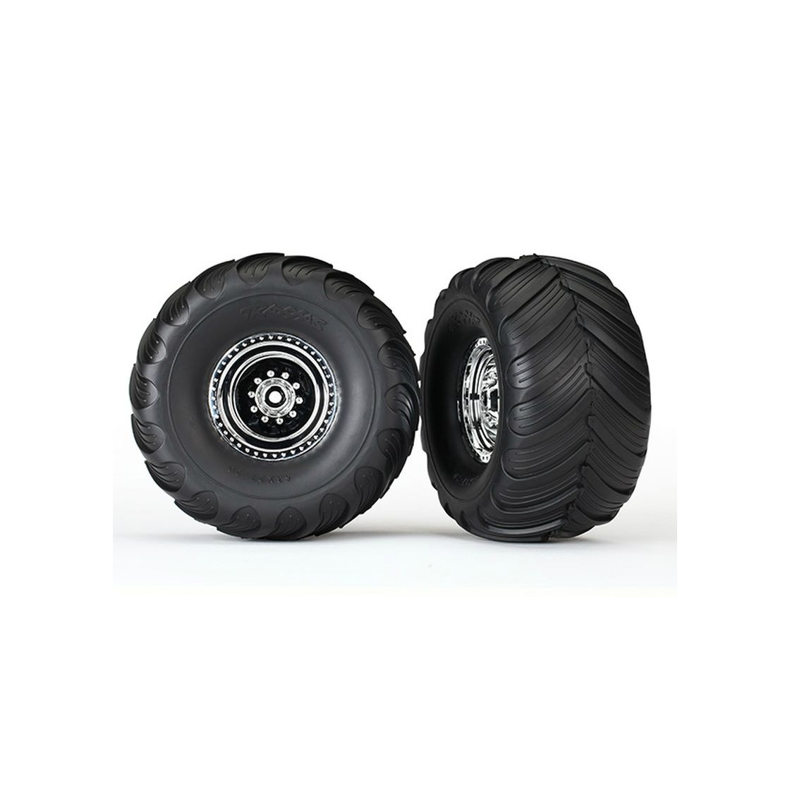 Tires & wheels, assembled, glued (chrome wheels, Terra Groov