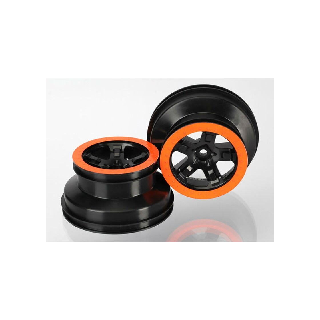 Felgen SCT schwarz / orange 2WD hinten