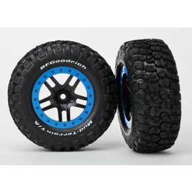 BFGoodrich T/A KM2 Reifen auf Felgen schwarz/blau vorne (2)