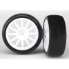 Slick-Reifen auf 12-Speichenfelge weiÃŸ (2)
