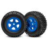 SCT Reifen auf SCT Felgen blau 12mm (2)