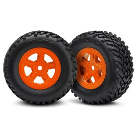 SCT Reifen auf SCT Felgen orange 12mm (2)