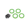SLVR Beadlock-Ring 1.9 Aluminium grÃ¼n mit Schrauben (4)
