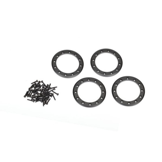 Beadlock-Ring 1.9 Aluminium schwarz mit Schrauben (4)