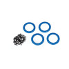 Beadlock-Ring 1.9 Aluminium blau mit Schrauben (4)