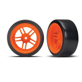 Drift Reifen auf 1.9 Felgen orange hinten (2)