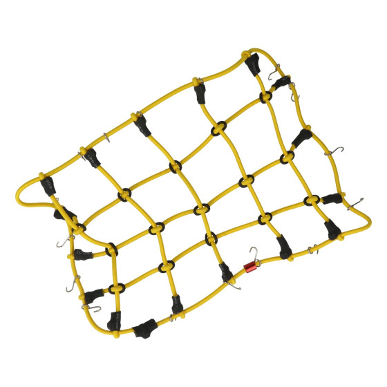Gepäcknetz mit Haken Gelb (190mm x 120mm)
