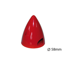 Kunststoff-Spinner Ã˜ 58 mm rot