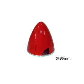 Kunststoff-Spinner Ã˜ 95 mm  rot mit...