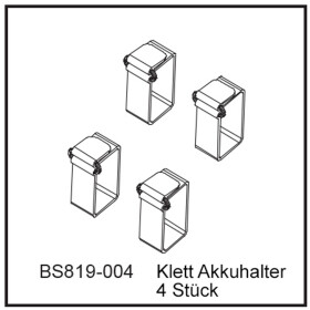 Klett Akkuhalter (4 StÃ¼ck) - BEAST BX / TX