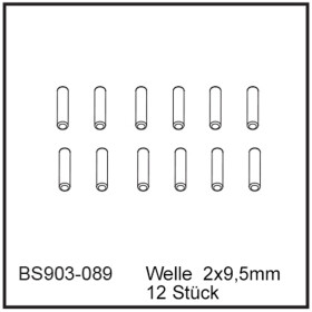 Welle  2x9,5mm (12 StÃ¼ck) - BEAST BX / TX