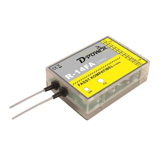 D-Power R- 14FA - 2.4 GHz EmpfÃ¤nger FASST kompatibel