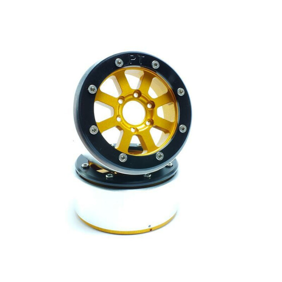 Beadlock Wheels HAMMER gold/schwarz 1.9 (2) ohne Radnabe