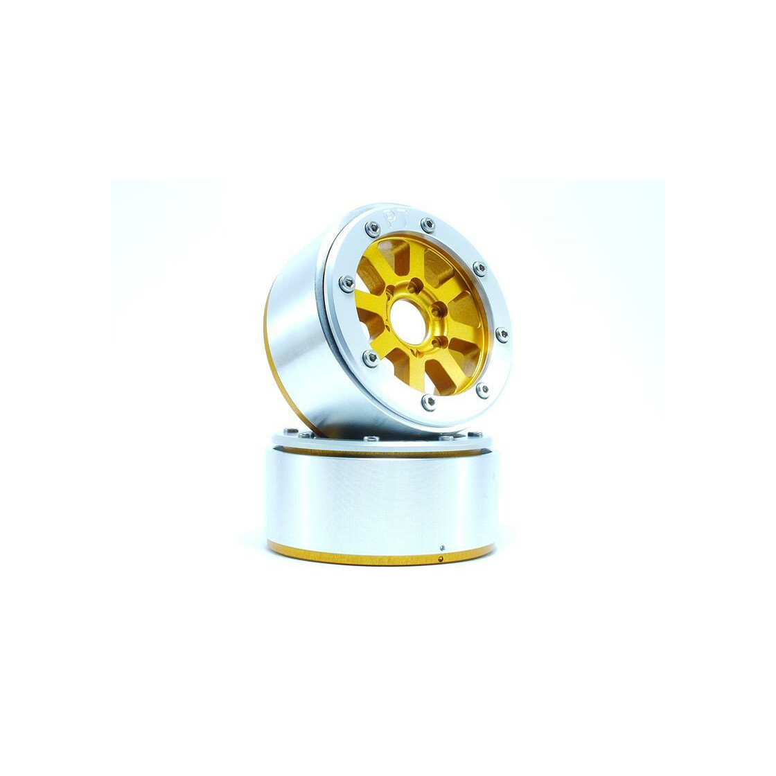 Beadlock Wheels HAMMER gold/silber 1.9 (2 St.) ohne Radnabe